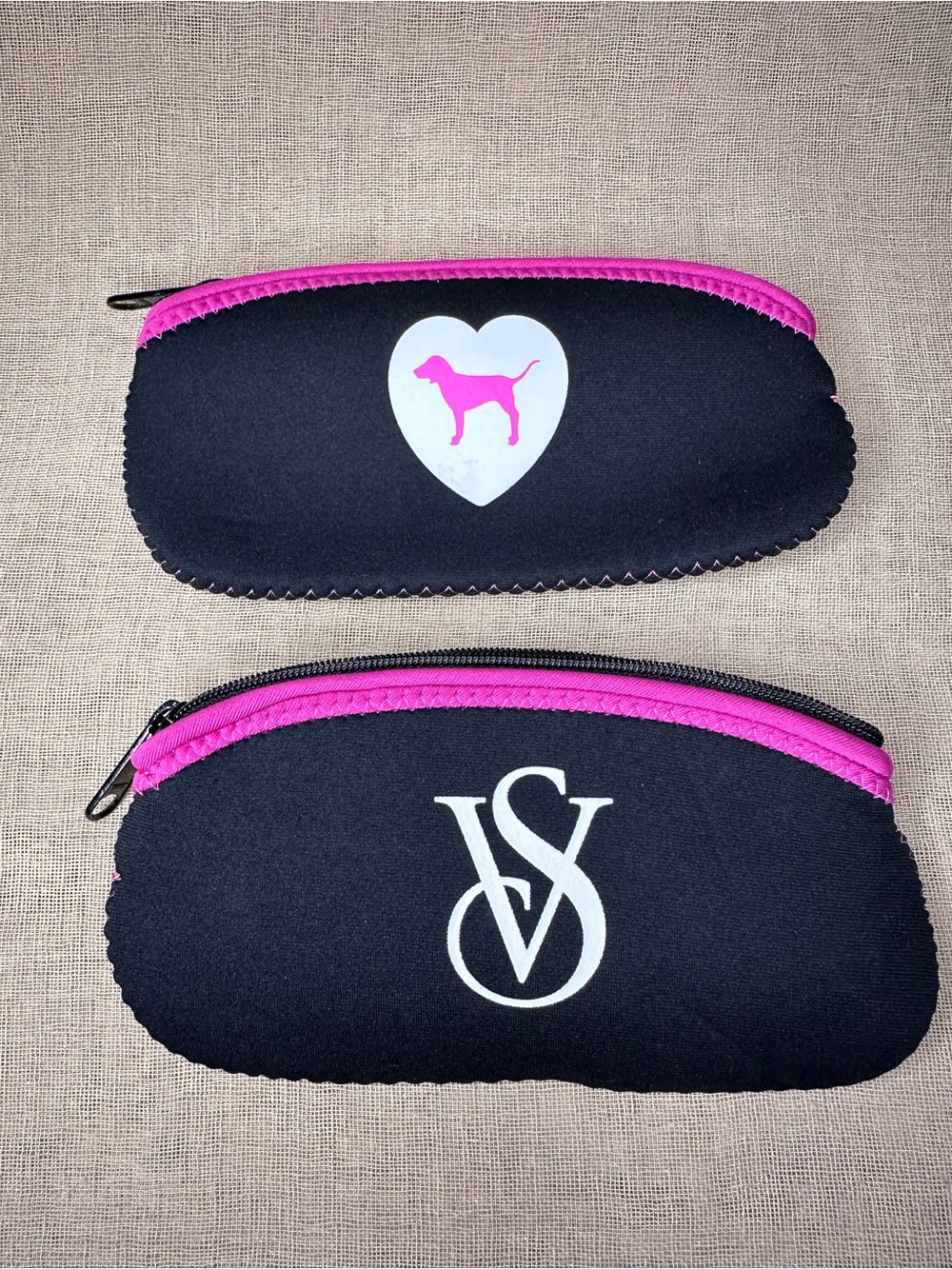 NWOT VS PINK Travel Make-up Pencil Glasses Case Pouch